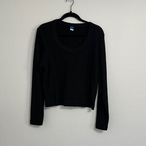 Old Navy Black Long Sleeve Tee